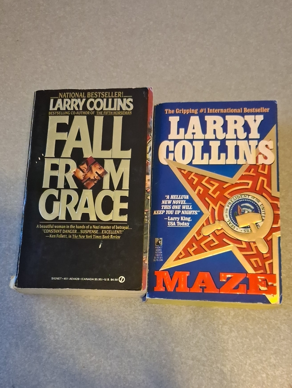 2 Paperback Books by Larry Collins